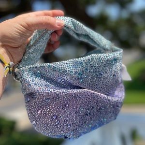 🦄Jimmy Choo Bonny Allover Crystal Top- Handle Bag